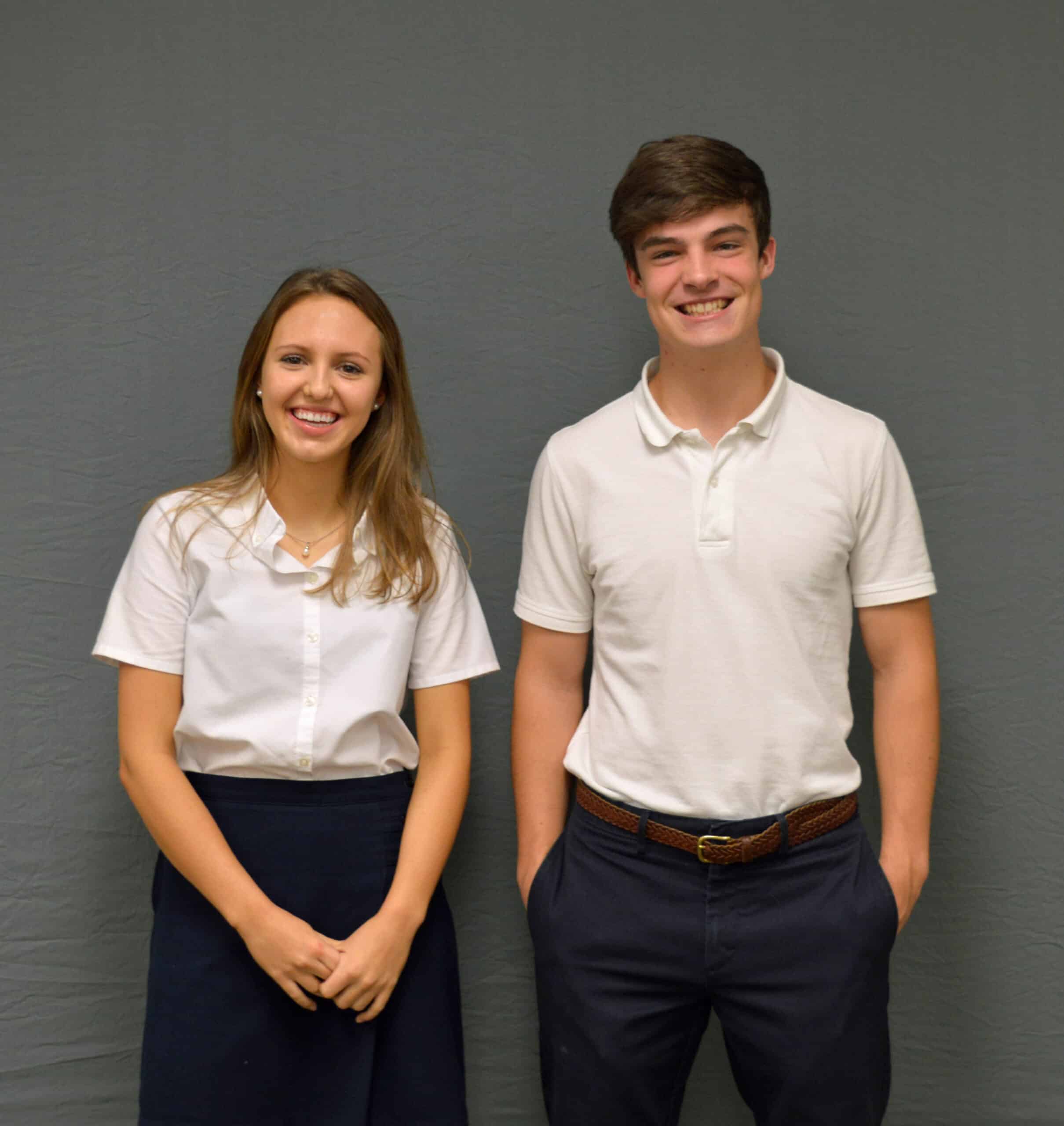 Senior Class of 2019, Isabelle Wachs and Charlie MacAdam
