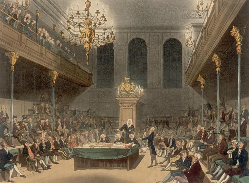 The House of Commons in William Wilberforces day.