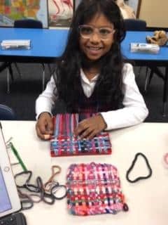 Learning to weave at Clapham School